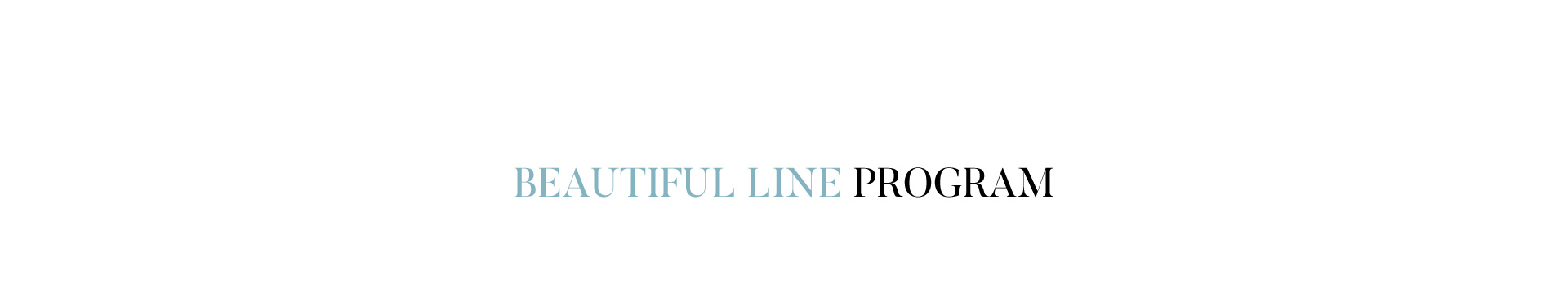 BEAUTIFUL LINE PROGRAM